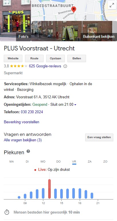 PLUS Utrecht - Google Mijn Bedrijf