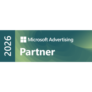 Logo Microsoft Advertising Partner 2026 l MondoMarketing l Performance Driven Digital Marketing Bureau